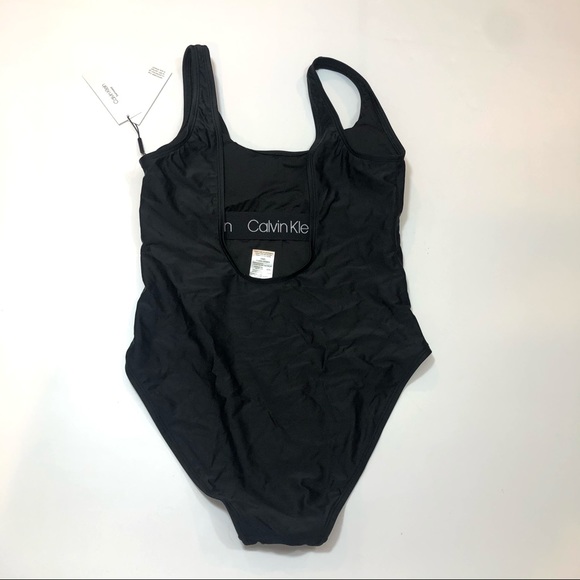 Calvin Klein Deep U Back One Piece Swimsuit - Picture 4 of 7